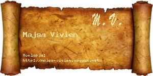 Majsa Vivien névjegykártya